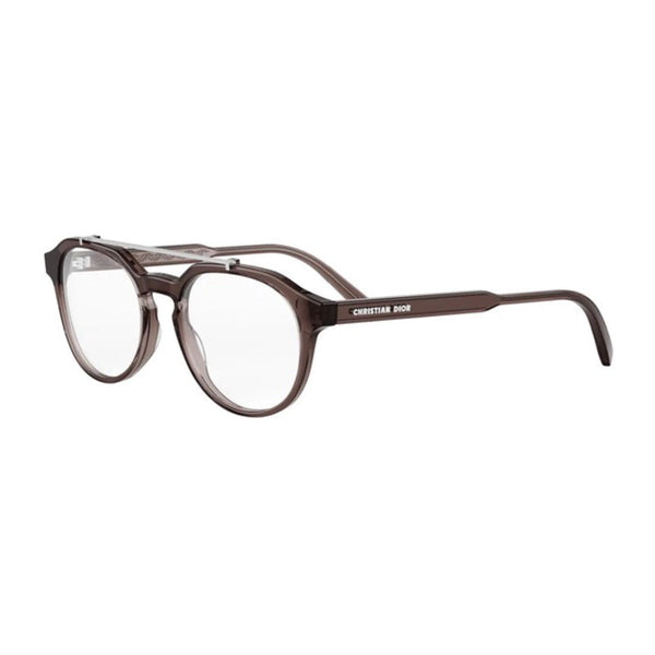 Dior Eyeglasses Square Full Rim, Gloss Brown Frame And Clear Demo Lenses Lens Diorbotanicaor1i6400 Sunglasses