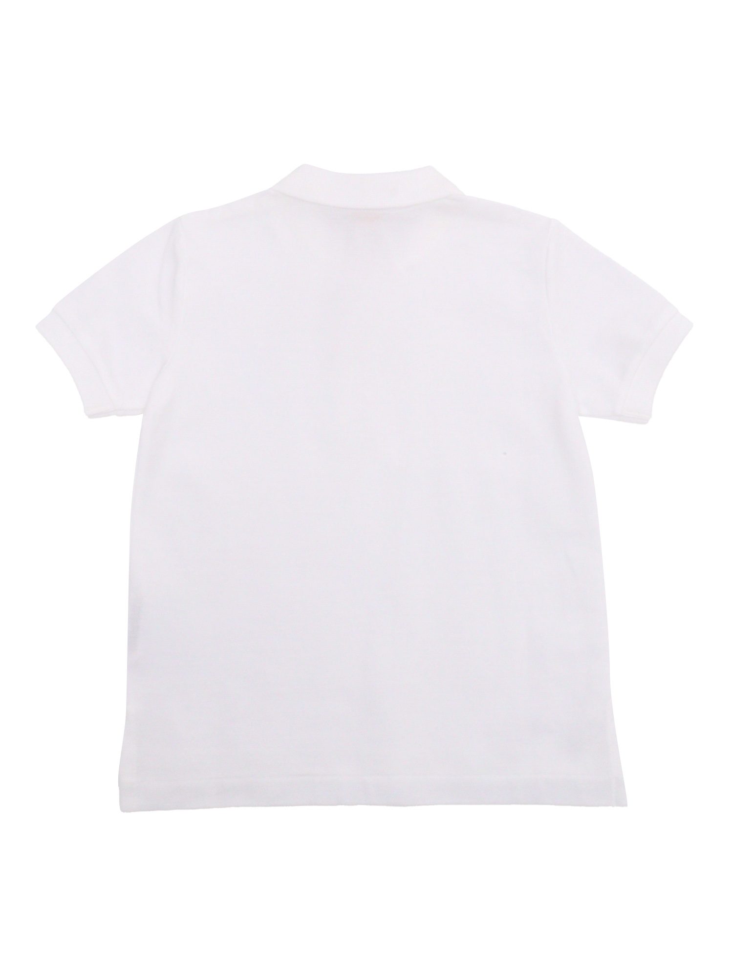 POLO-TOPS-KNIT White Cotton Short Sleeves Polo