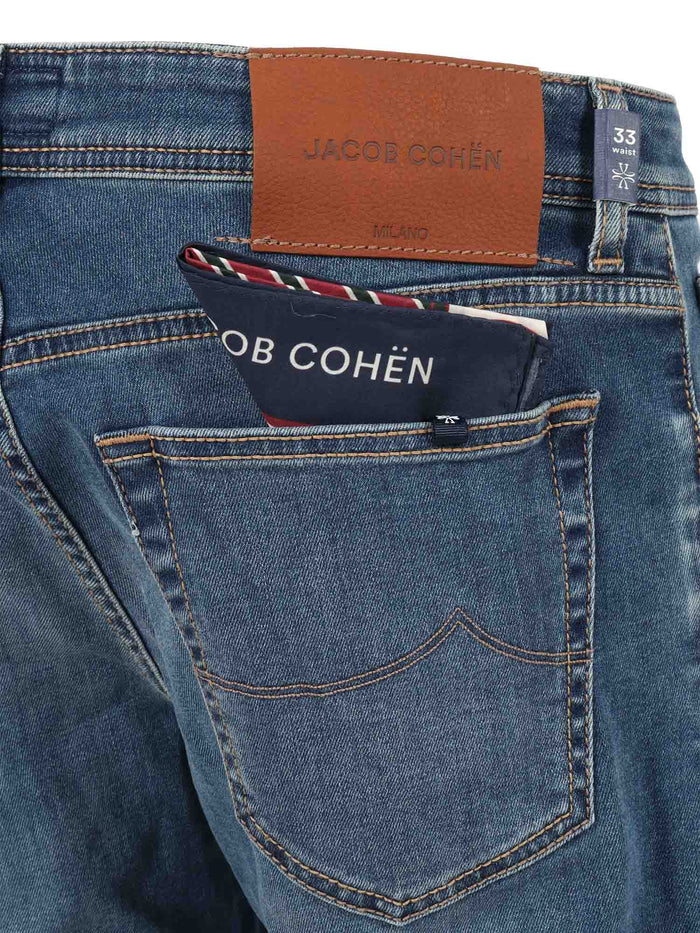 5 Pockets Slim Fit Pants Blue Jean