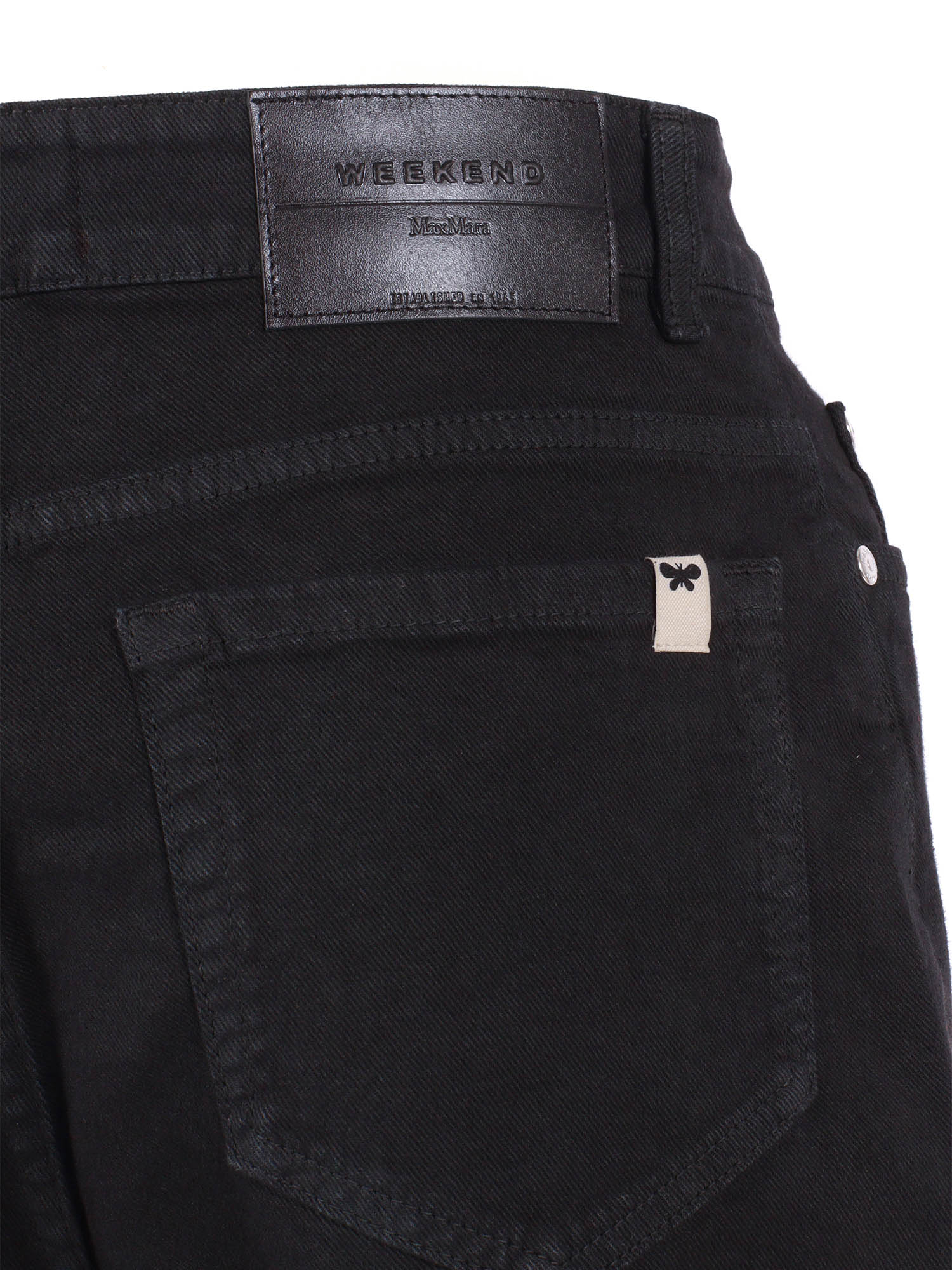 TROUSERS Black Cotton Elastane Pant
