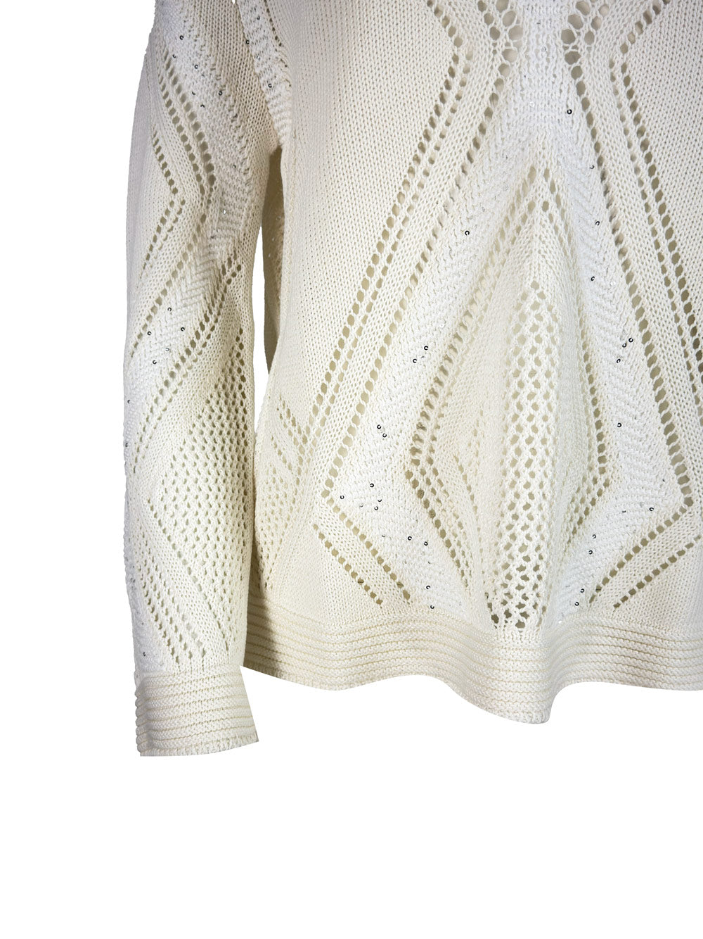 Lorena Antoniazzi Sweaters Cream 42li 40co17se