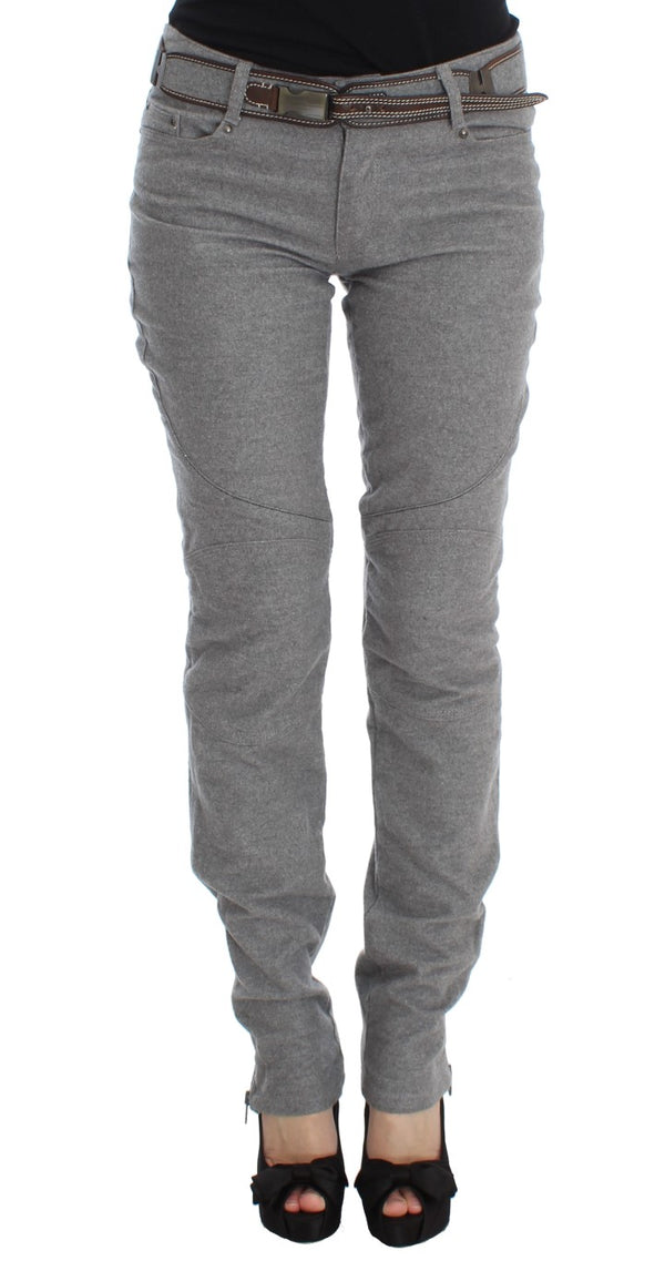 Ermanno Scervino 100% Cotton trousers in gray