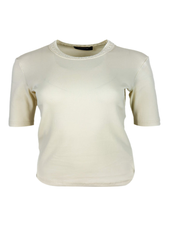 Fabiana Filippi T-shirts and Polos Cream 94co 6ea