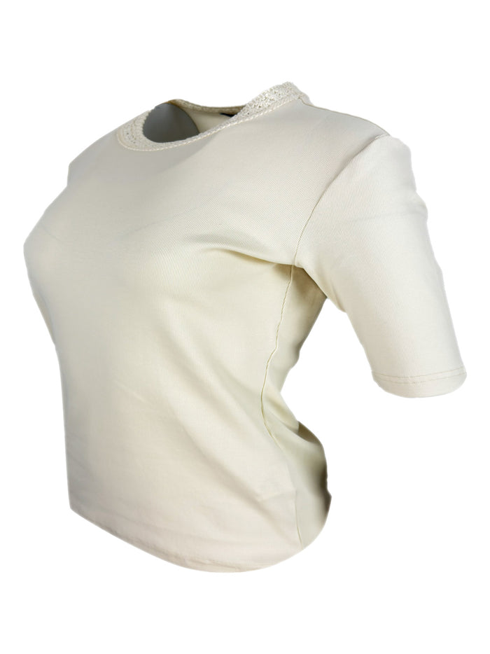 Fabiana Filippi T-shirts and Polos Cream 94co 6ea