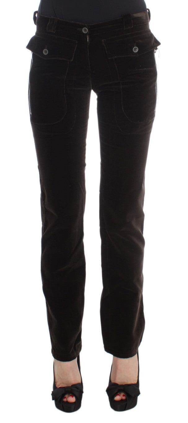 Ermanno Scervino 100% Cotton trousers in brown