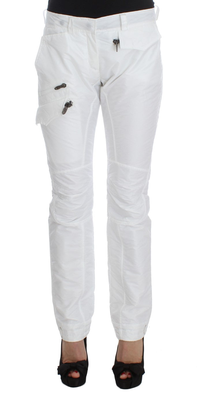 Ermanno Scervino Nylon cargo pants in white