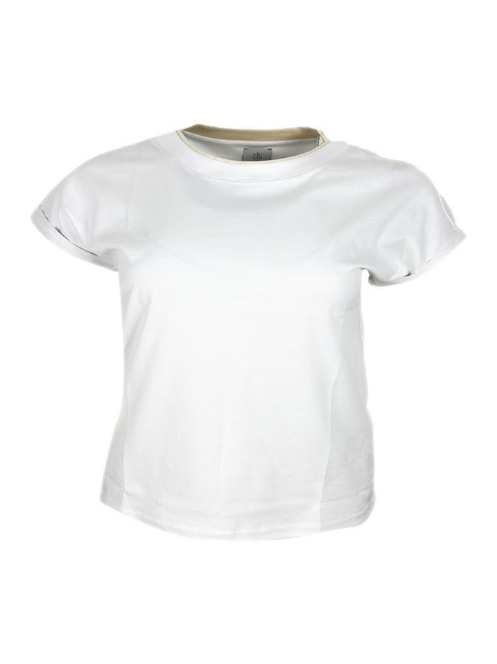Eleventy T-shirts and Polos Bianco - Beige 100co