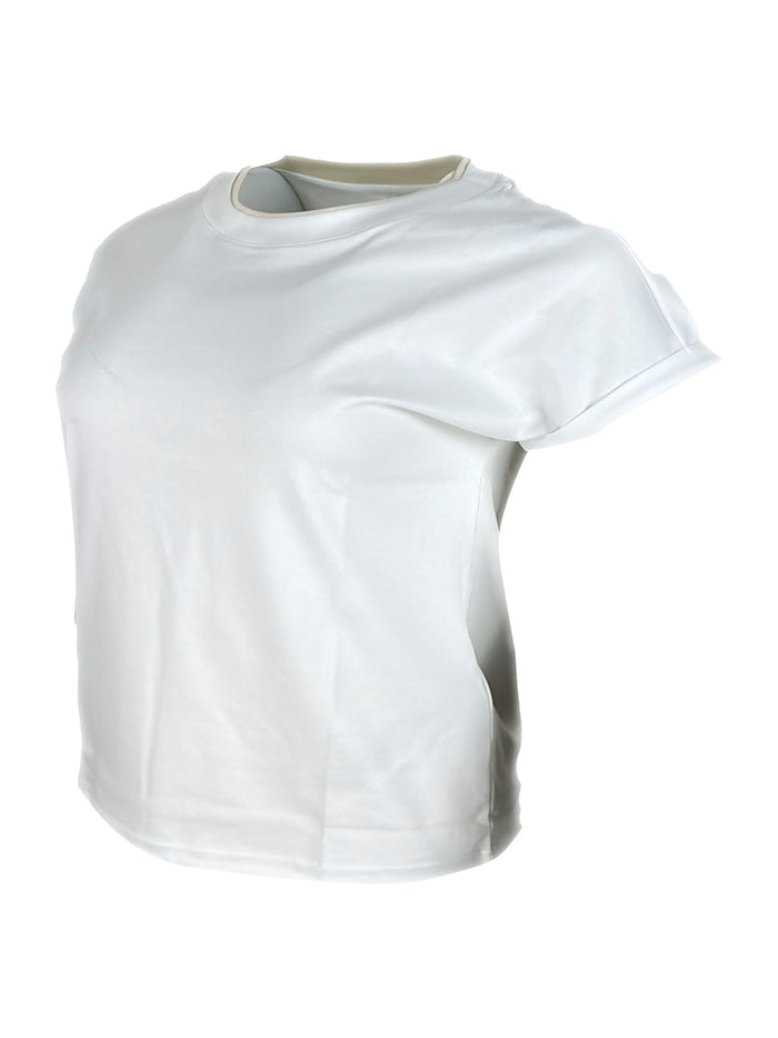 Eleventy T-shirts and Polos Bianco - Beige 100co