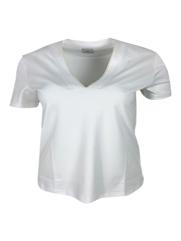 Eleventy T-shirts and Polos Bianco - Beige 100co