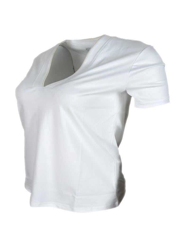 Eleventy T-shirts and Polos Bianco - Beige 100co