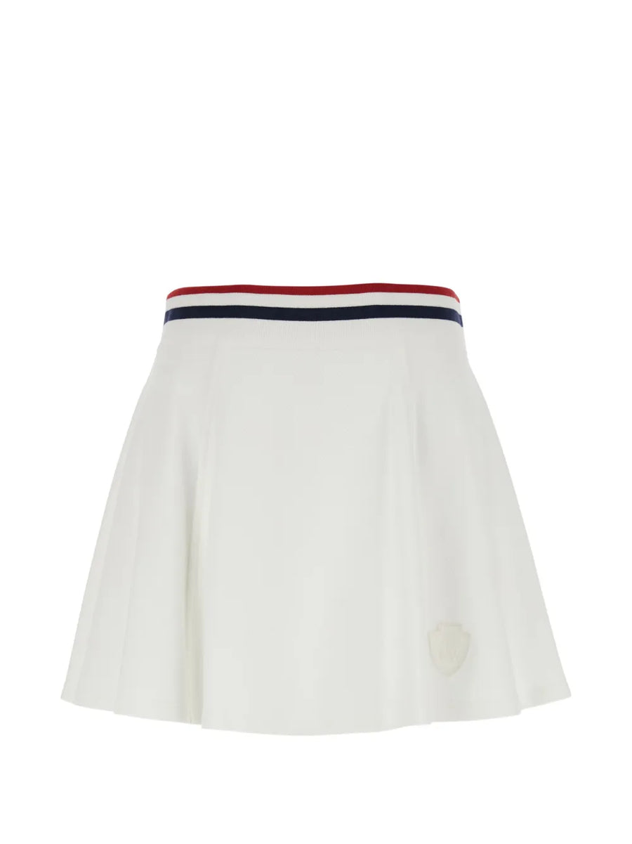 Brunello Cucinelli Cotton 93% skirt in white