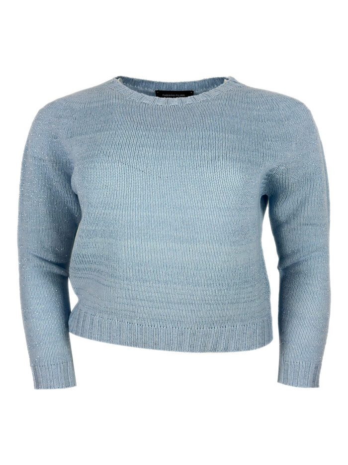 Fabiana Filippi Sweaters Light Blue 66wv 13se 9ws