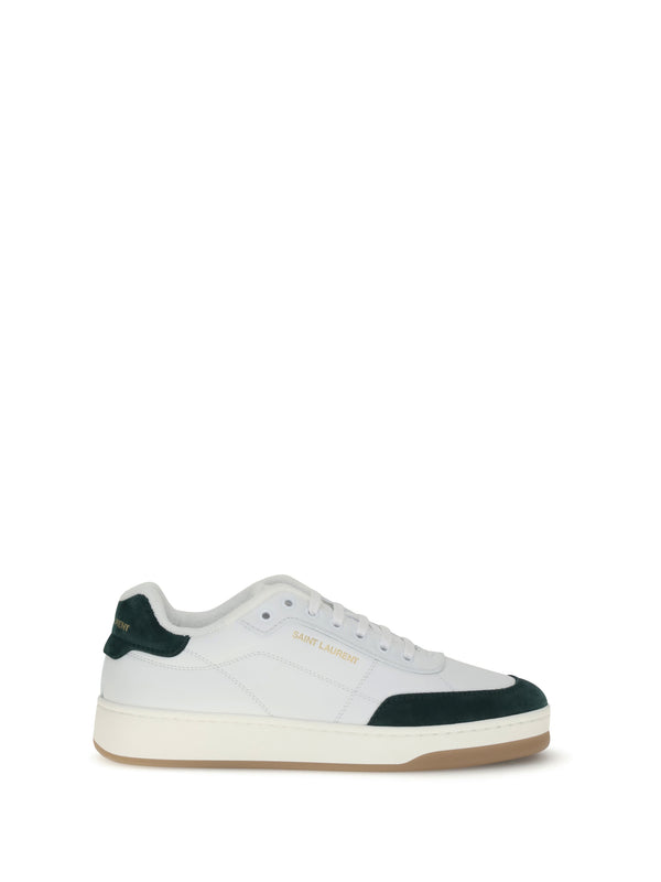 Saint Laurent Upper: 100% calf leather; Sole: 100% rubber sneakers in white