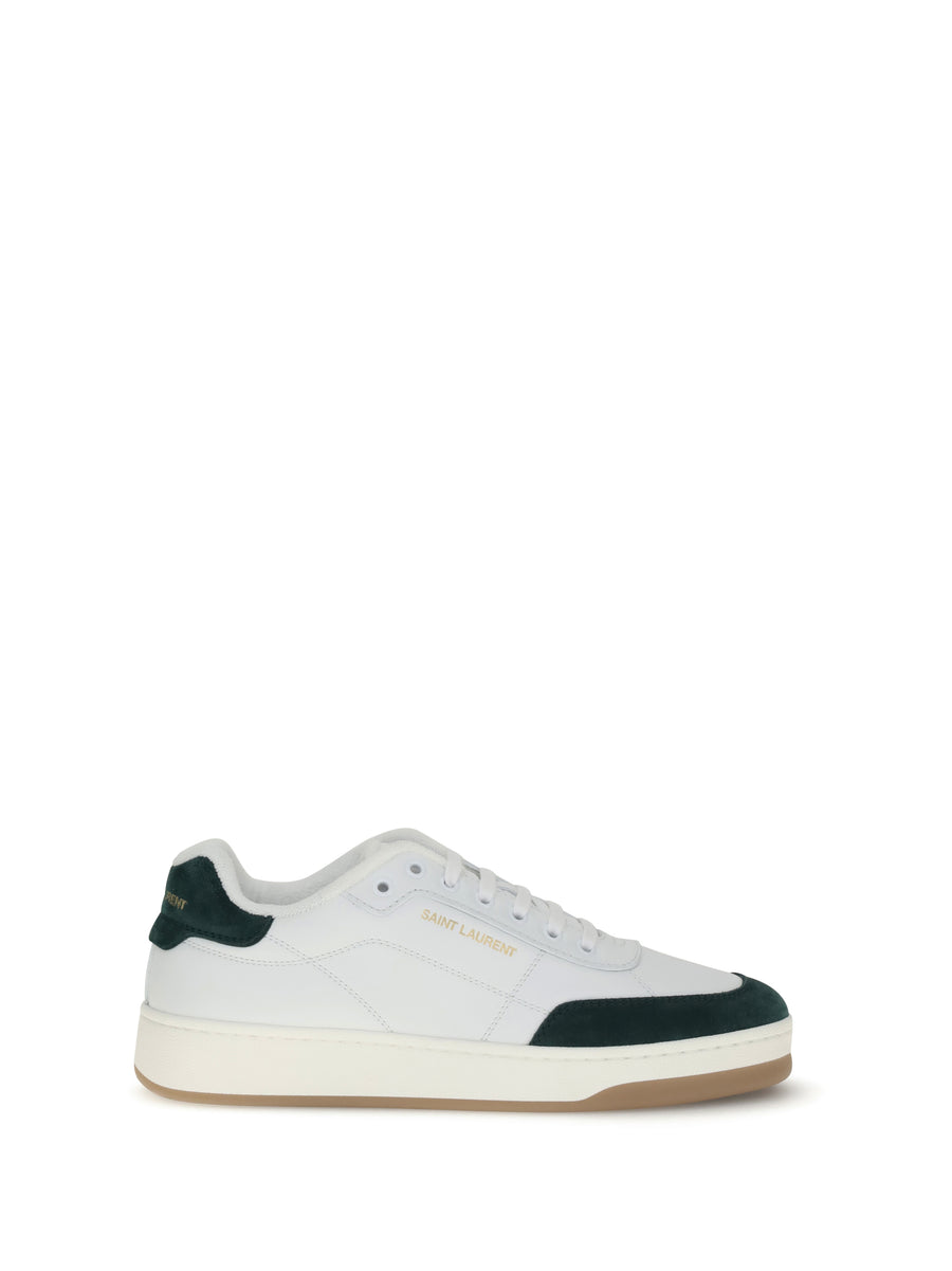 Saint Laurent Upper: 100% calf leather; Sole: 100% rubber sneakers in white