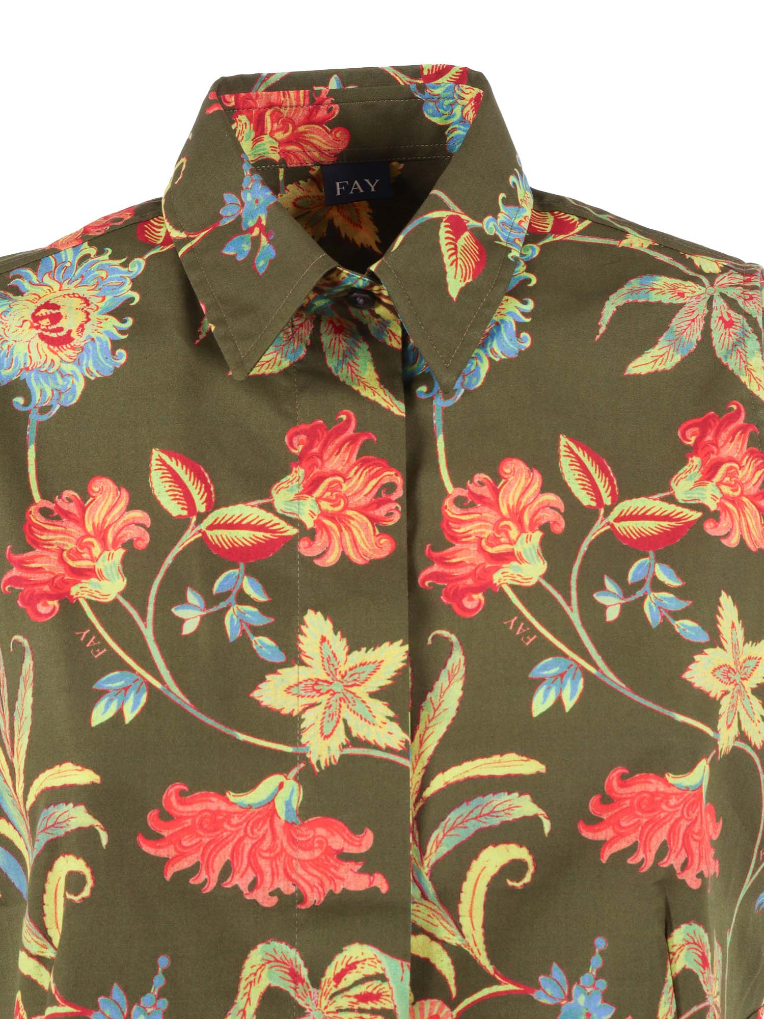 SLEEVELESS SHIRT Green Cotton