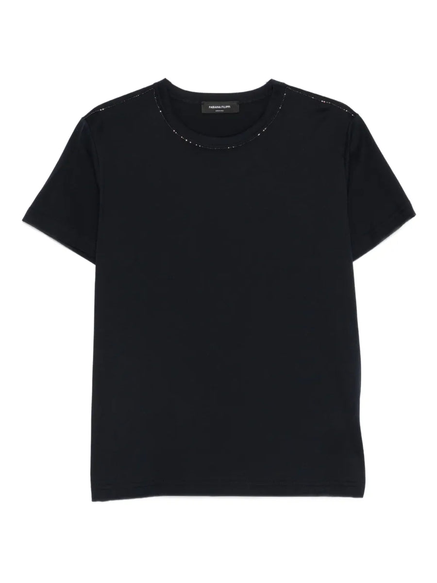 Fabiana Filippi Cotton 100% t-shirt in black