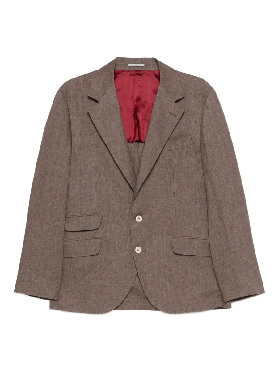 Brunello Cucinelli Linen 100% blazer in brown