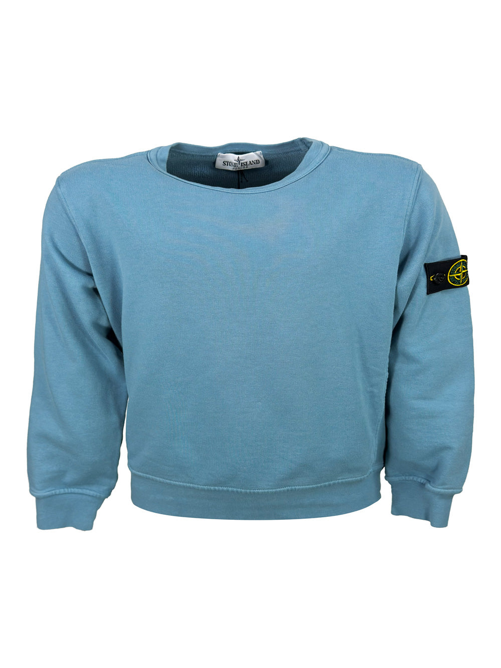 Stone Island Sweaters Azzurro Polvere 100co