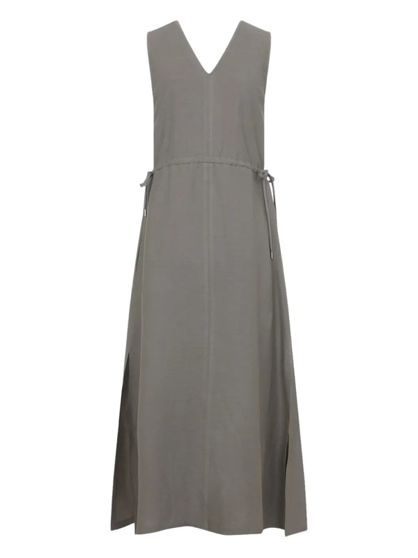 Peserico Linen/Flax 60% dress in gray
