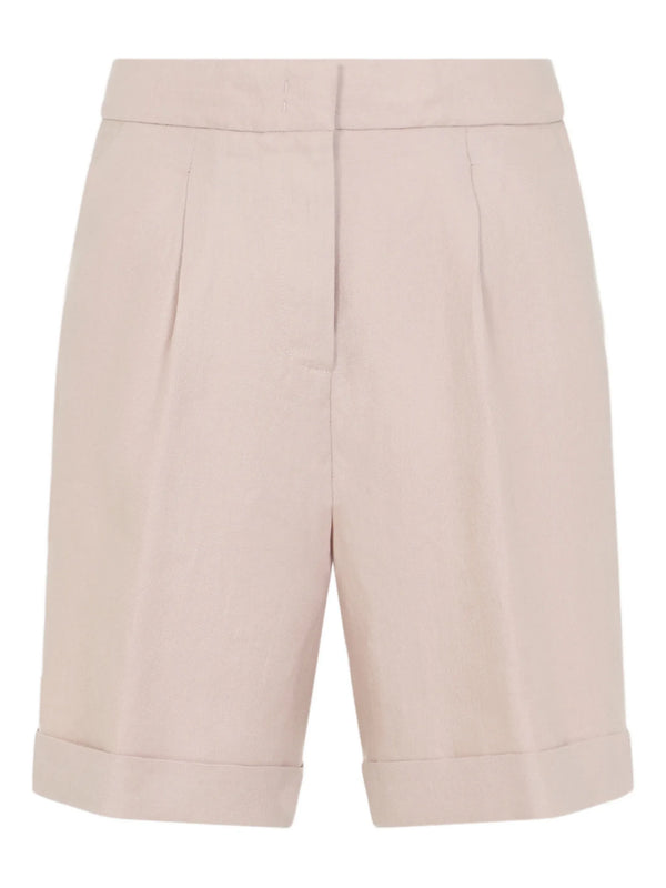 Peserico Linen/Flax 100% shorts in pink