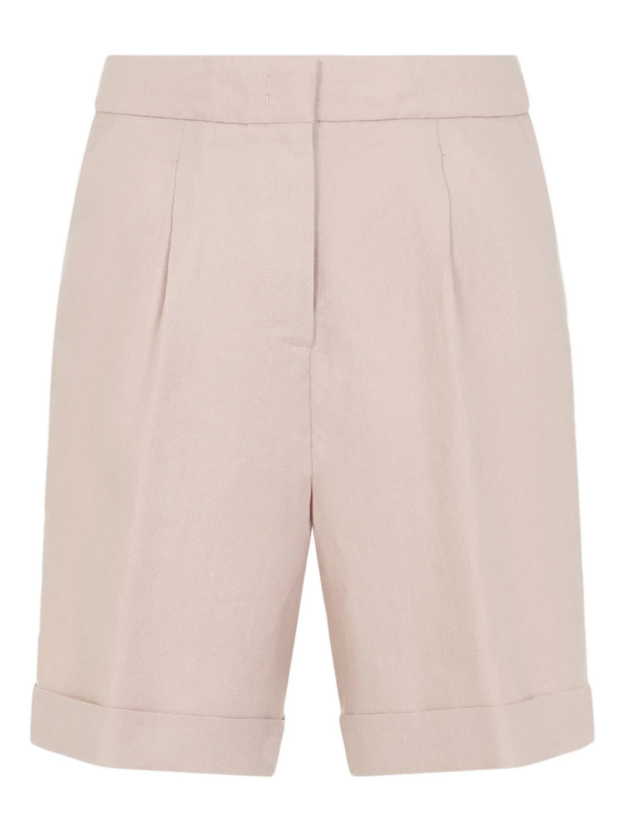 Peserico Linen/Flax 100% shorts in pink