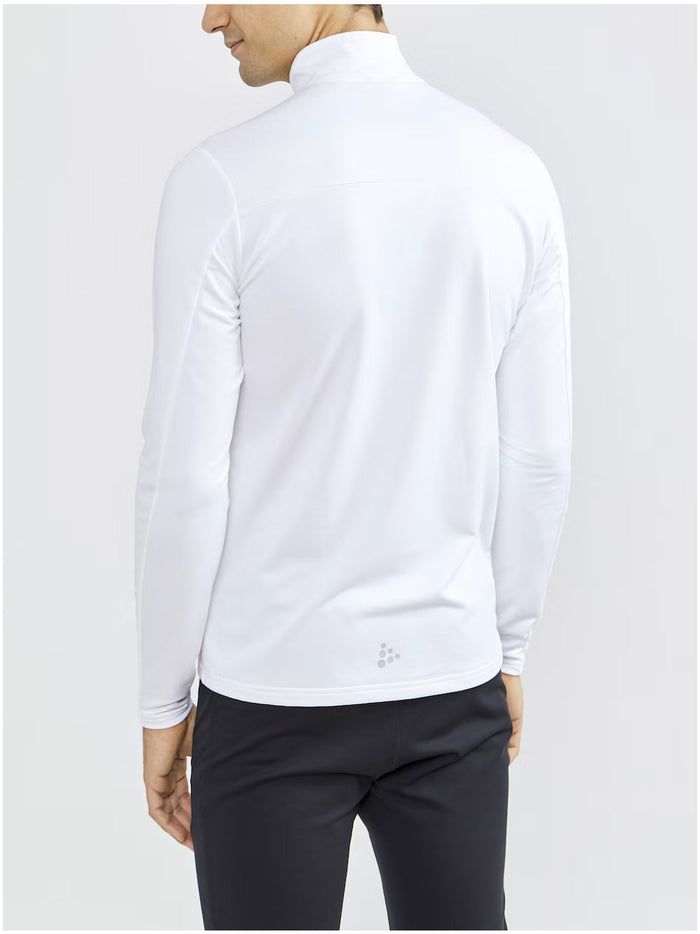 Core Gain Midlayer White Polyester | Maglia