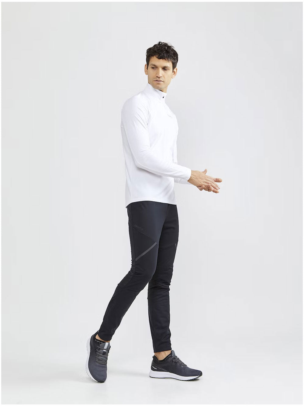 Core Gain Midlayer White Polyester | Maglia