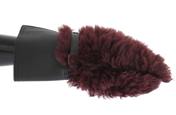 Dolce & Gabbana 40% Deerskin gloves in black