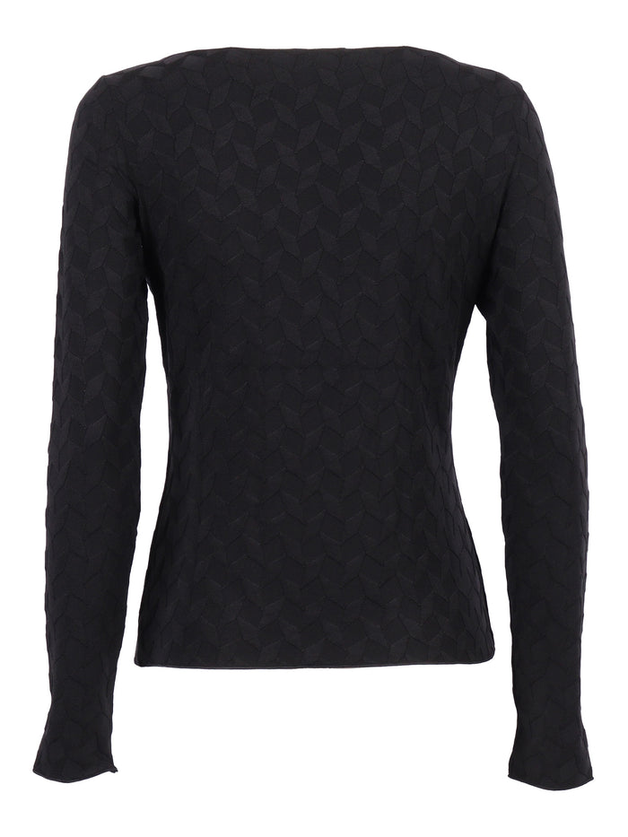 Jumper Black Polyamide Elastane Tuta Intera