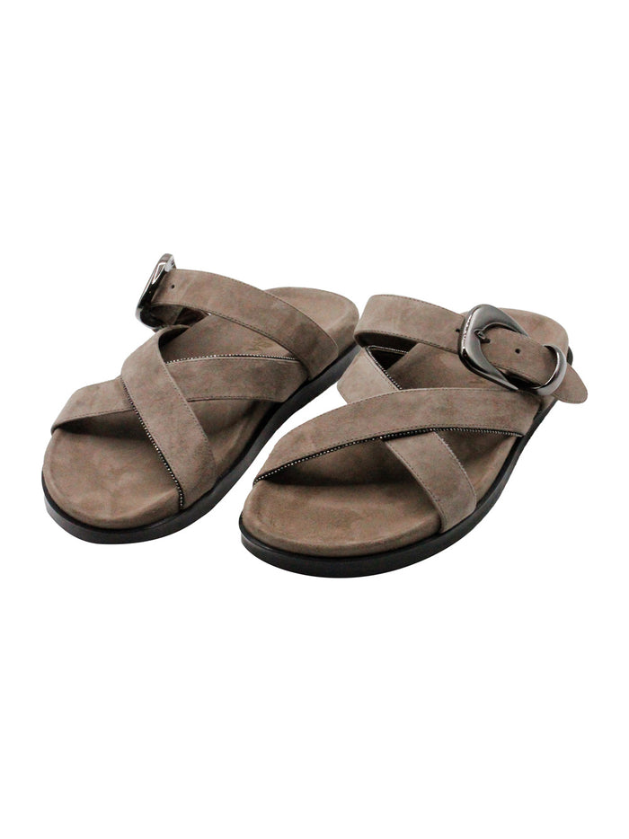 Barba Napoli Sandals Taupe 100le