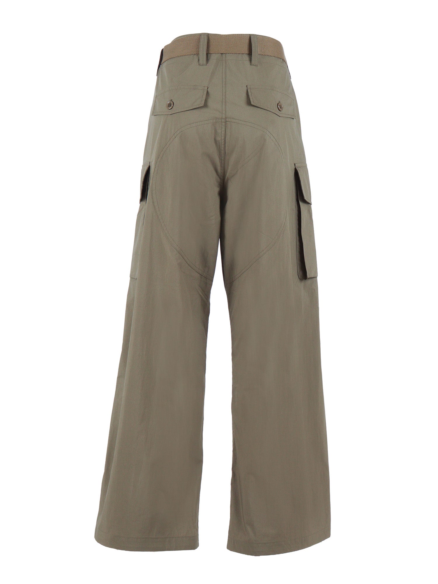 PANTS Green Polyamide Cotton
