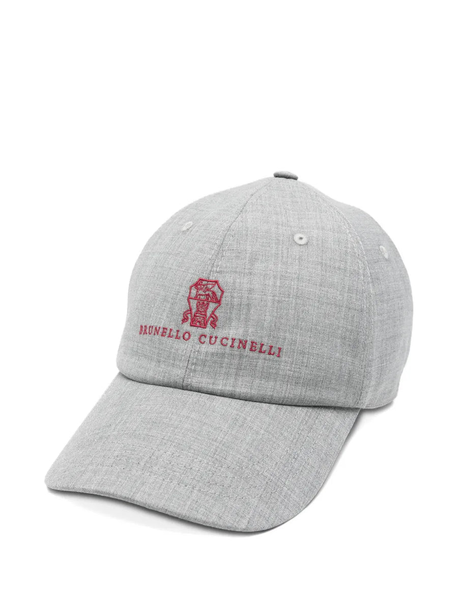 Brunello Cucinelli Outer: Virgin Wool 100% baseball cap in grey