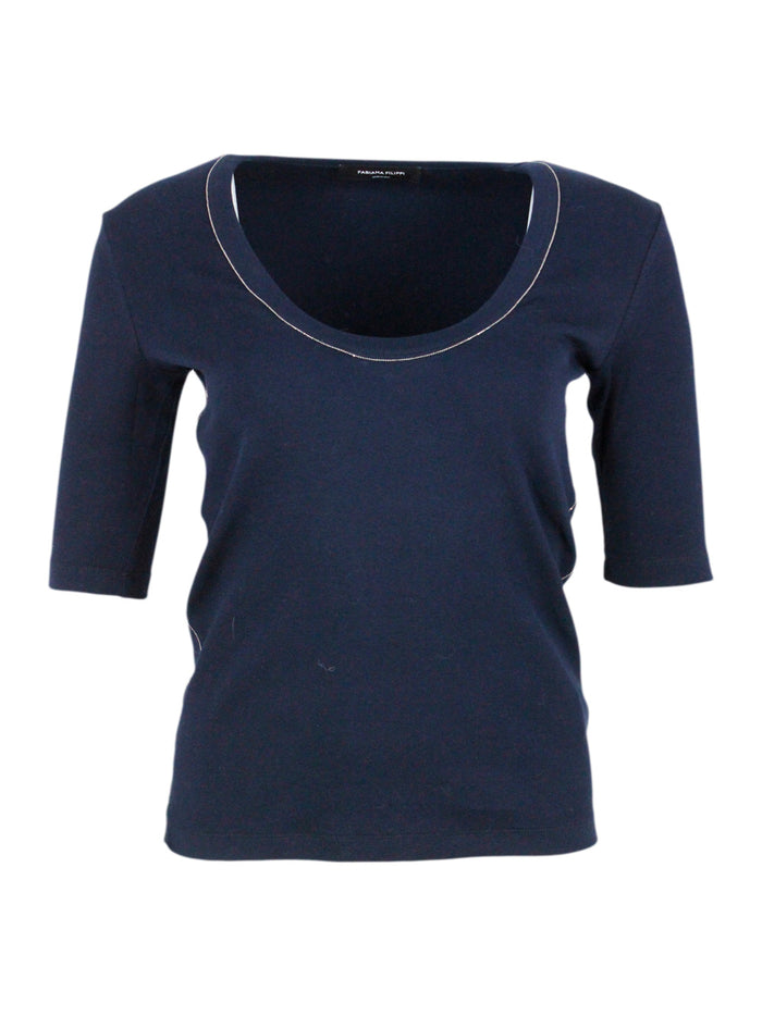 Fabiana Filippi T-shirts and Polos Blue 94co 6ea
