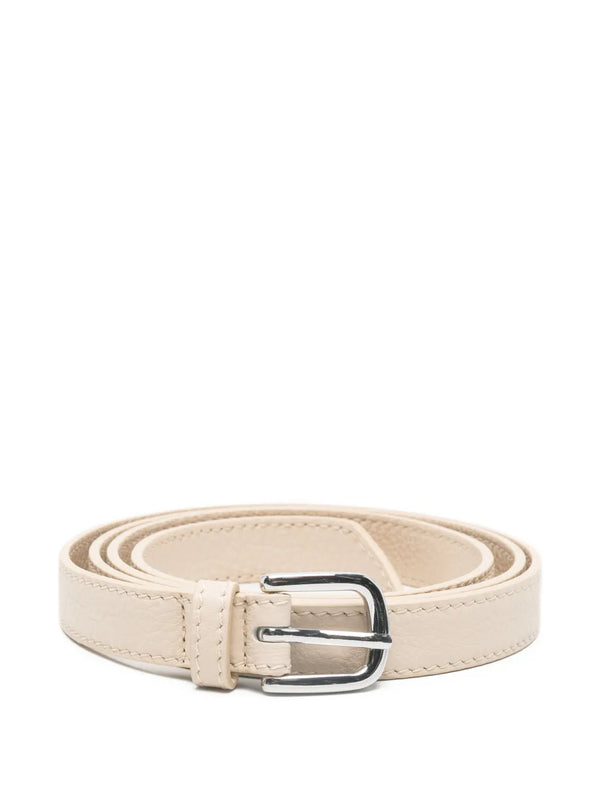 Eleventy Calf Leather 100% belt in beige