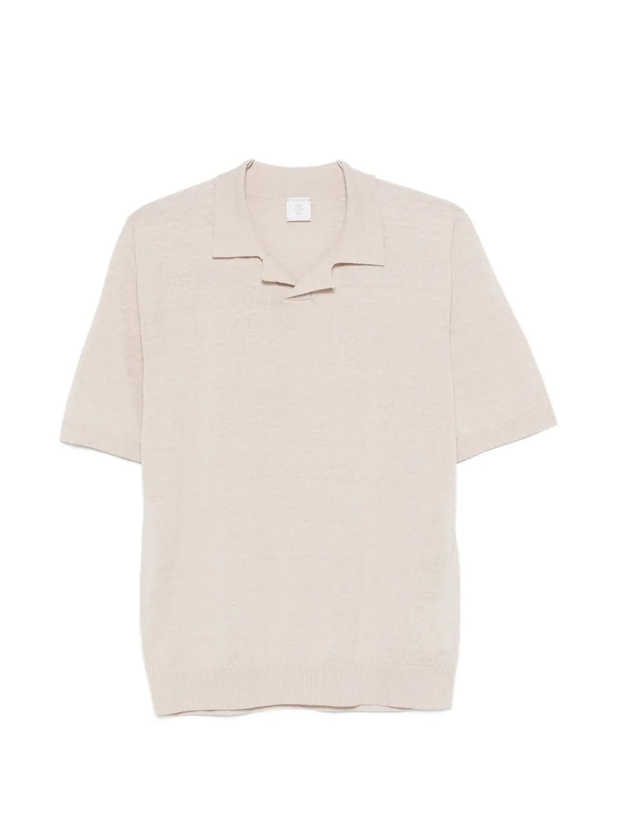 Eleventy Cotton 50% polo in beige