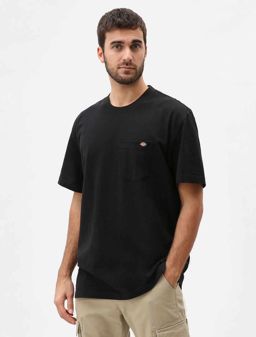 Porterdale Black Cotton Tshirt