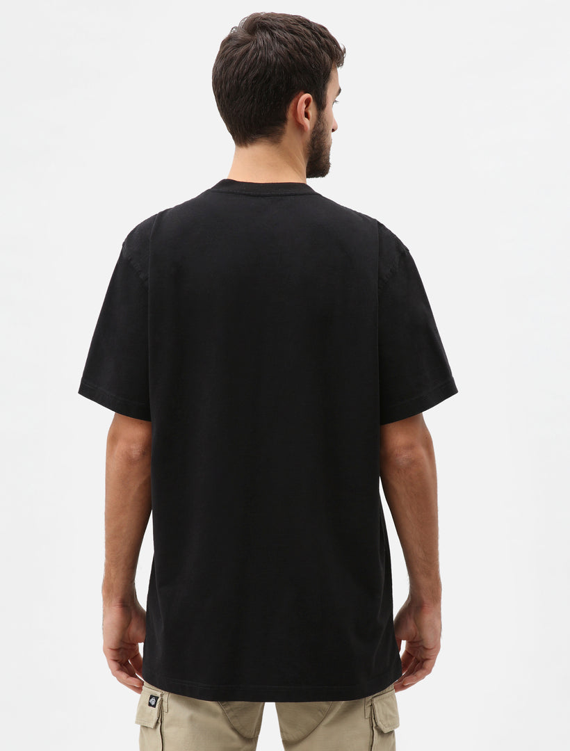 Porterdale Black Cotton Tshirt