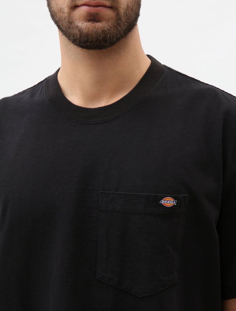 Porterdale Black Cotton Tshirt