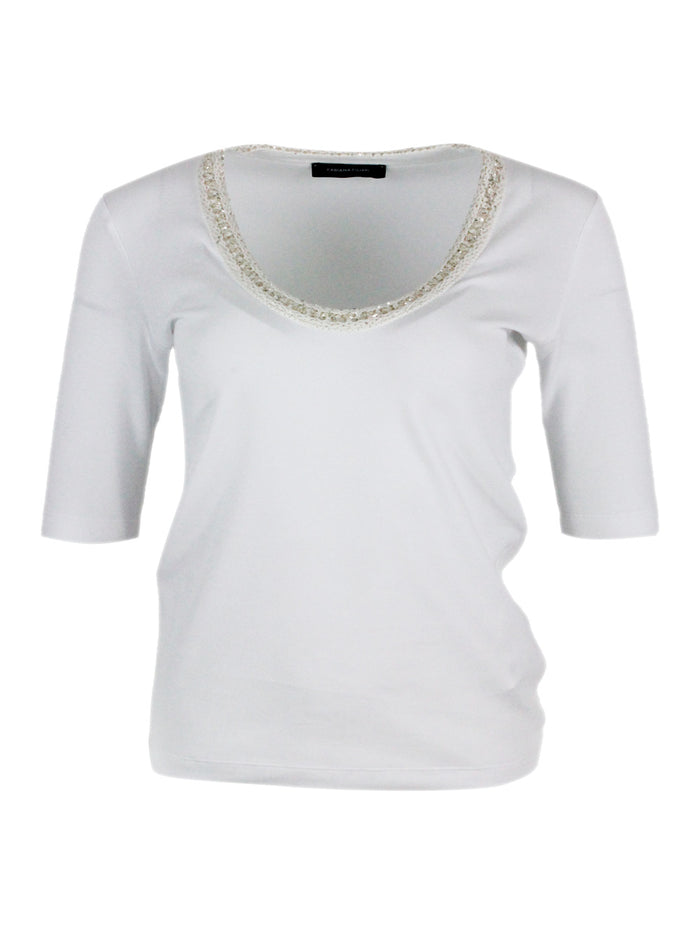 Fabiana Filippi T-shirts and Polos White 94co 6ea