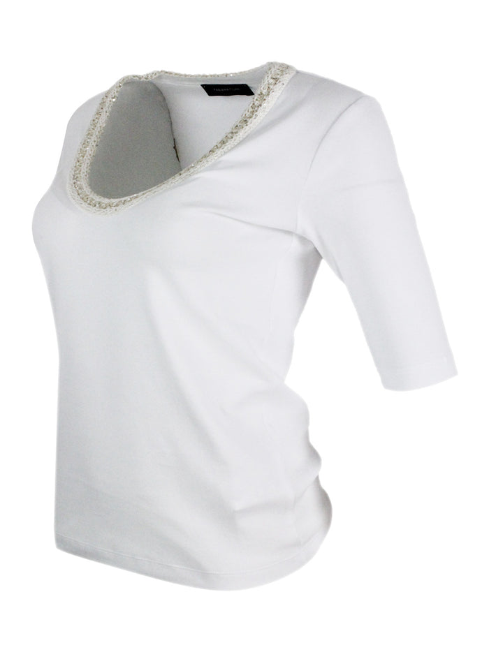 Fabiana Filippi T-shirts and Polos White 94co 6ea