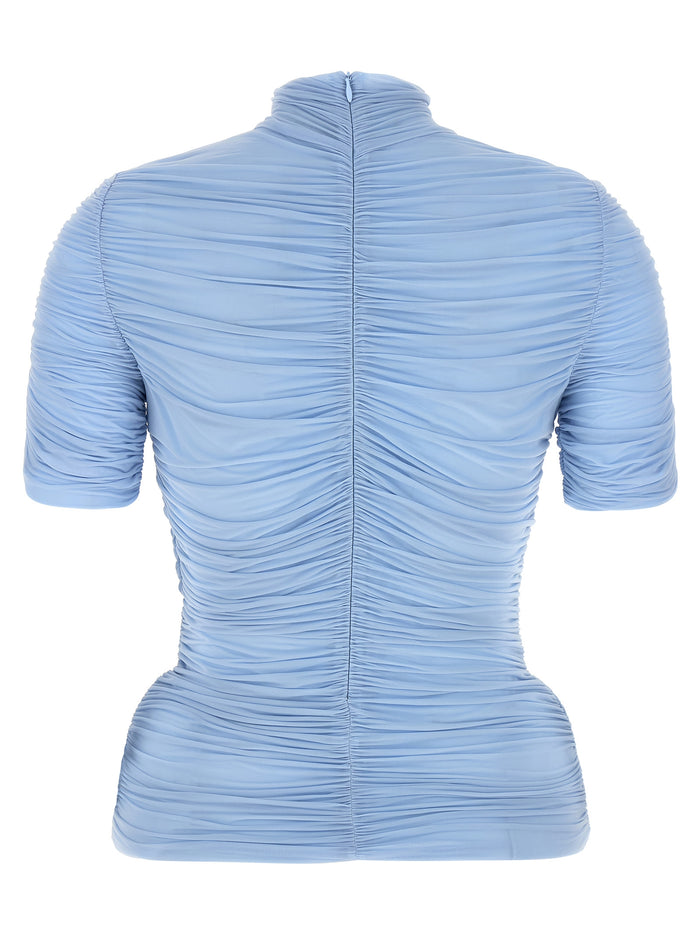 06 top Light Blue Cupro Tops