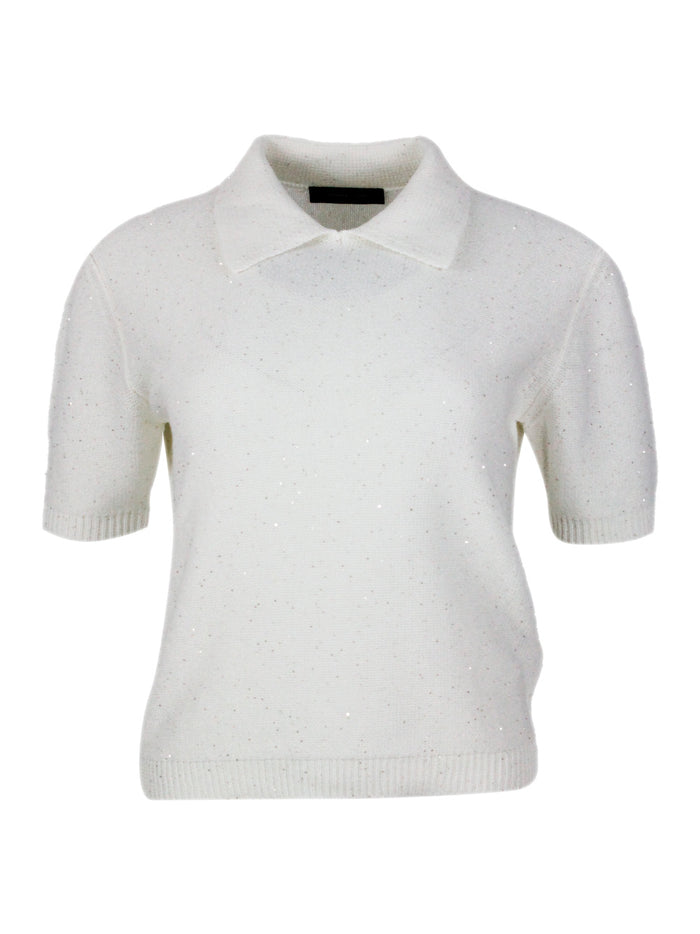 Fabiana Filippi Sweaters Cream 61co 38li 1pl