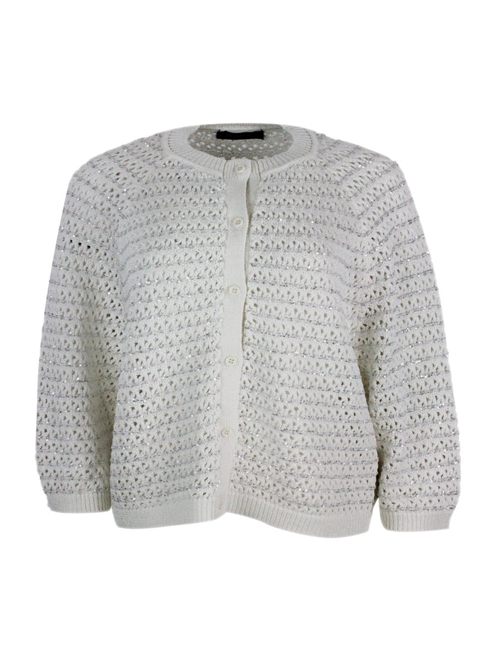 Fabiana Filippi Sweaters White 84co 9pa 7pl
