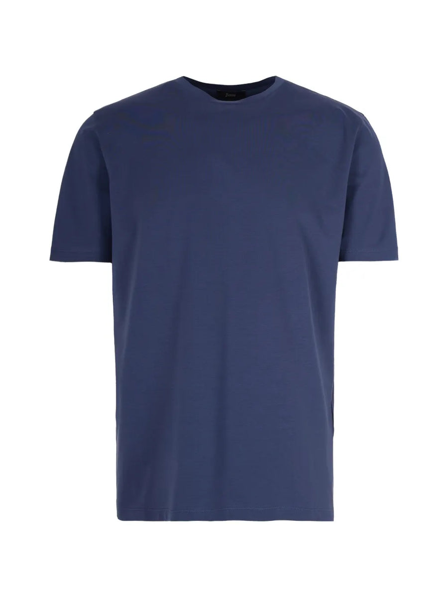 Herno Cotton 92% t-shirt in navy