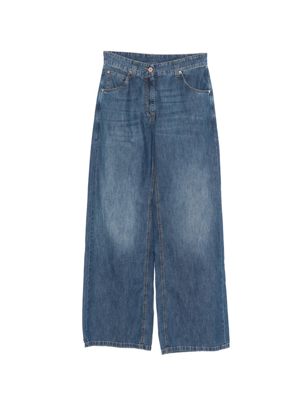 Brunello Cucinelli Cotton 100% jeans in blue