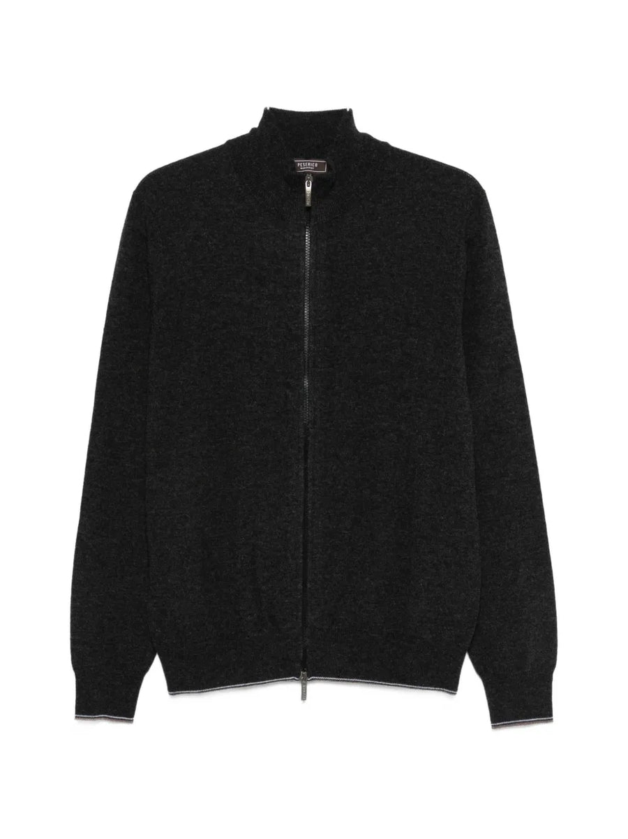 Peserico Wool 90% cardigan in black