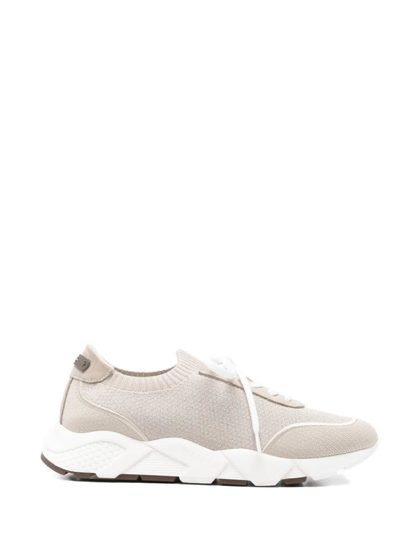 Peserico Outer: Fabric sneaker in beige