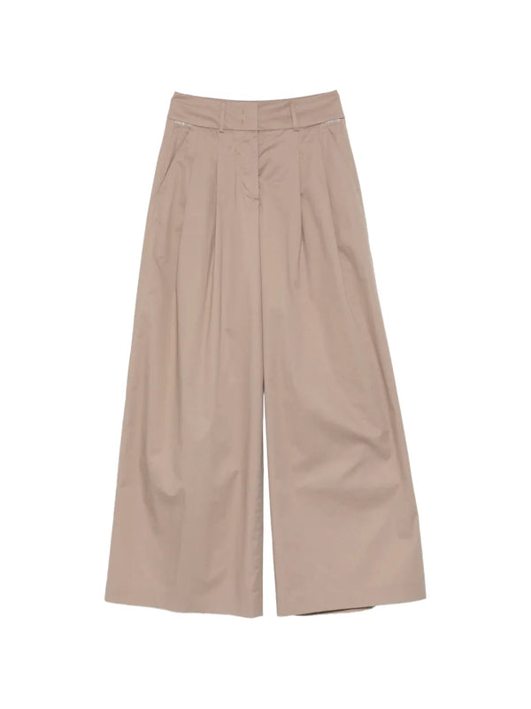 Peserico Outer: Cotton 97% trousers in beige