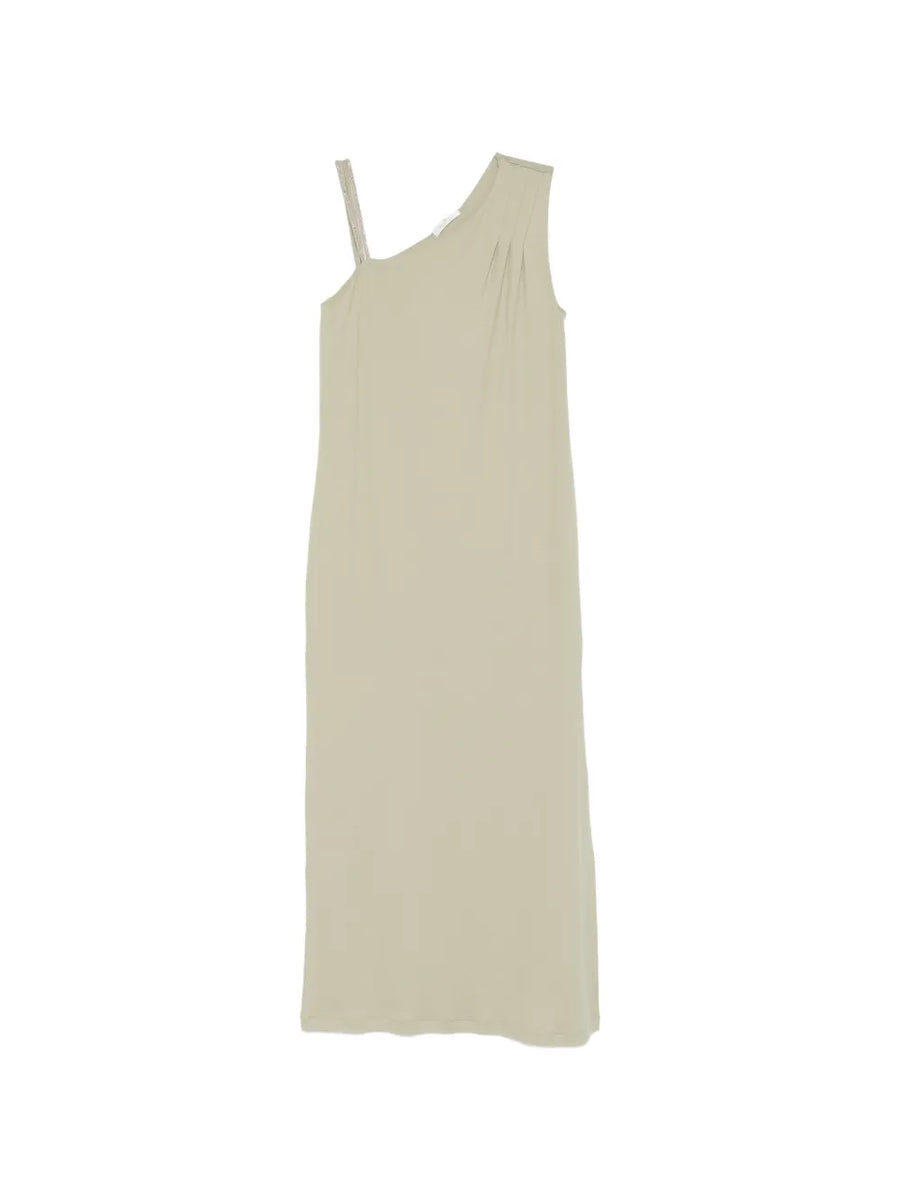 Panicale Cotton 94% dress in cream