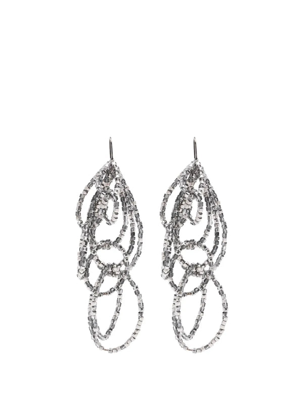 Beaded Earrings Ss26 W